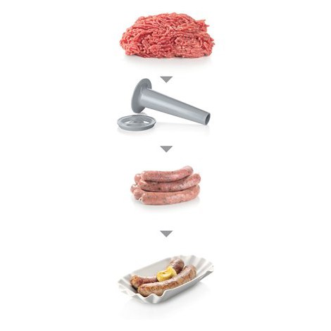 Młynek do mięsa Bosch MFW45020 - Biały | Dysza do kibbe, Dysza do kiełbas | Gwarancja 24 miesiące - 8